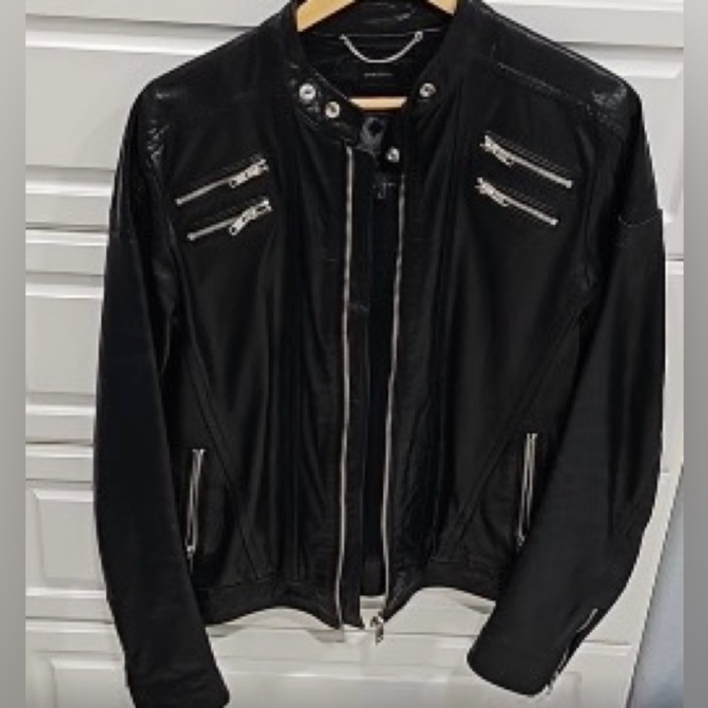 Diesel leather jacket L